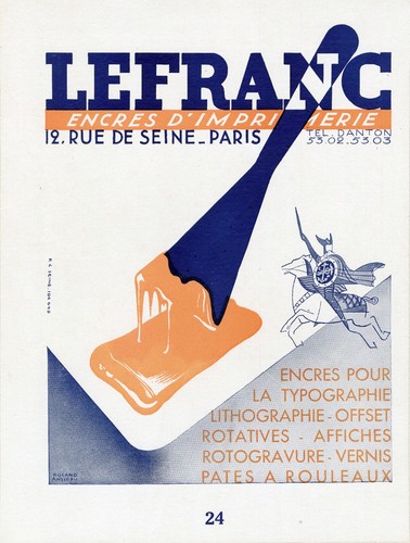 Lefranc encres imprimerie - encres, d'imprimerie"